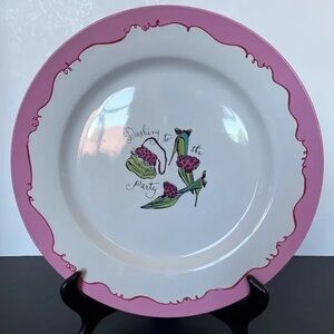 Rosanna Pink and White Party Plate